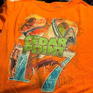 Kids Orange Graphic T-Shirt Cedar Point 2017
